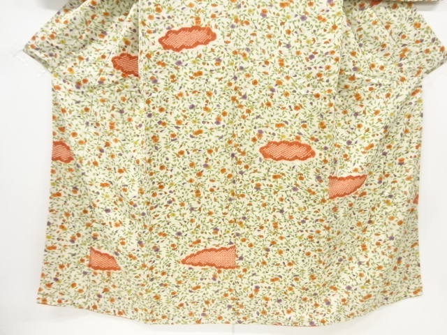 7061669: JAPANESE KIMONO / VINTAGE KOMON KIMONO / SHIBORI / CLOUD